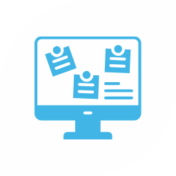 Icon showing computer